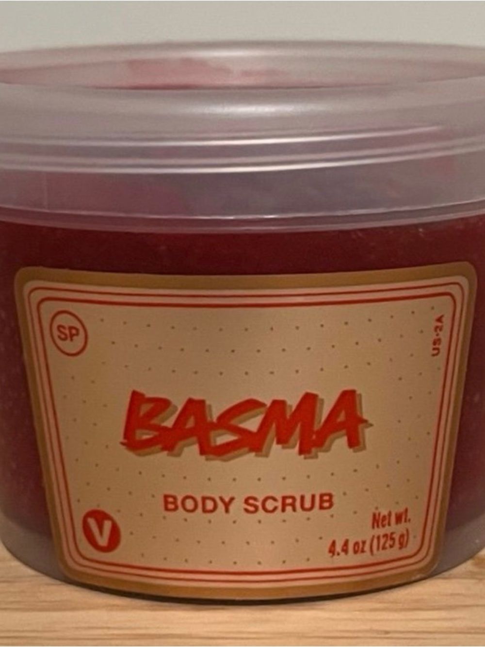 Lush BASMA BODY SCRUB 4.4 oz NEVER USED DISCONTINUED